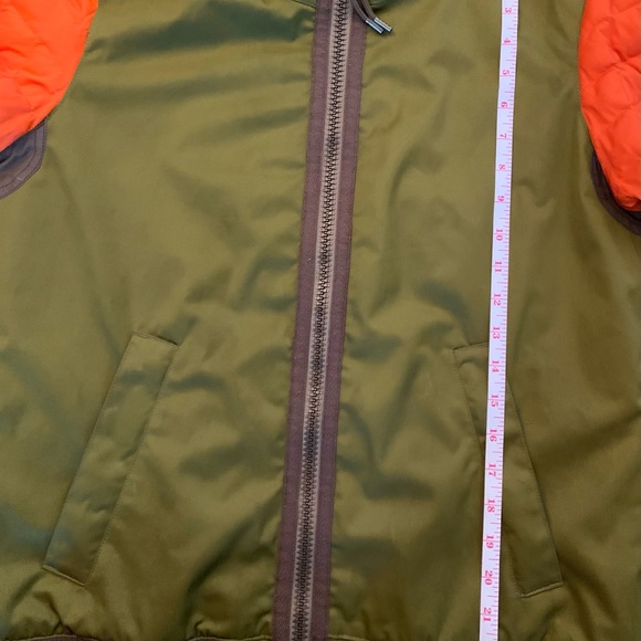 SOLD LAMB X Burton snowboarding/ski jacket in Olive and Orange - Picture 4 of 6